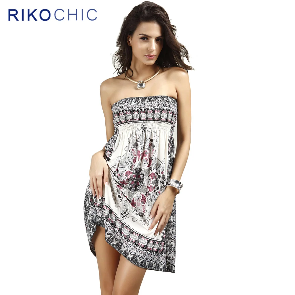 Rikochic Sexy Beach Wear Dress Summer Mini Tube Off 16830 Hot Sex Picture