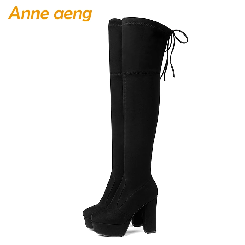2019 new winter ladies kid suede shoes high square heel women over the knee boots black motorcycle winter warm boots size 34-43
2019 new winter ladies kid suede shoes high square heel women over the knee boots black motorcycle winter warm boots size 34-43