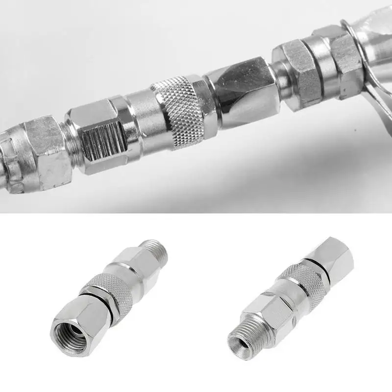 High Pressure Airless Spraying Machine Universal 1/4 Tube Rotary Joint Spray Gun Connector Fitting High-quality Standards Tool
High Pressure Airless Spraying Machine Universal 1/4 Tube Rotary Joint Spray Gun Connector Fitting High-quality Standards Tool