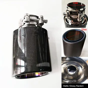 Inlet 63 Outlet 89mm Carbon Fiber Coated Stainless Steel Auto Exhaust End Pipe Tip Matte or Glossy Surface Random Shipping
Inlet 63 Outlet 89mm Carbon Fiber Coated Stainless Steel Auto Exhaust End Pipe Tip Matte or Glossy Surface Random Shipping