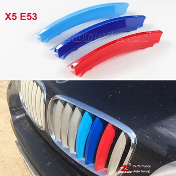 For 2004-2007 BMW X5 E53 Accessories Car Front Grille Trim Stripe Motorsport M Strips Grill Cover Decoration Clip Stickers
For 2004-2007 BMW X5 E53 Accessories Car Front Grille Trim Stripe Motorsport M Strips Grill Cover Decoration Clip Stickers
