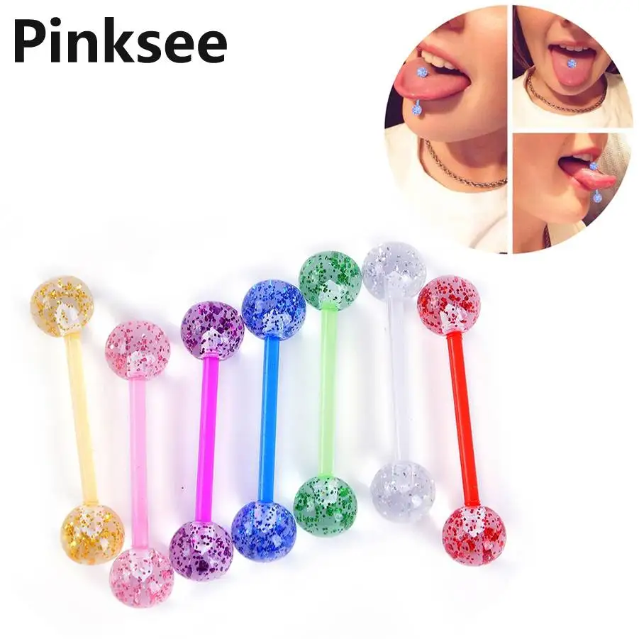 10pcs hip hop Acrylic Barbell Tongue Pierced Nipple Ring Body Piercing Jewelry Luminous Ball Studs Bars Helix Ear Plugs
10pcs hip hop Acrylic Barbell Tongue Pierced Nipple Ring Body Piercing Jewelry Luminous Ball Studs Bars Helix Ear Plugs