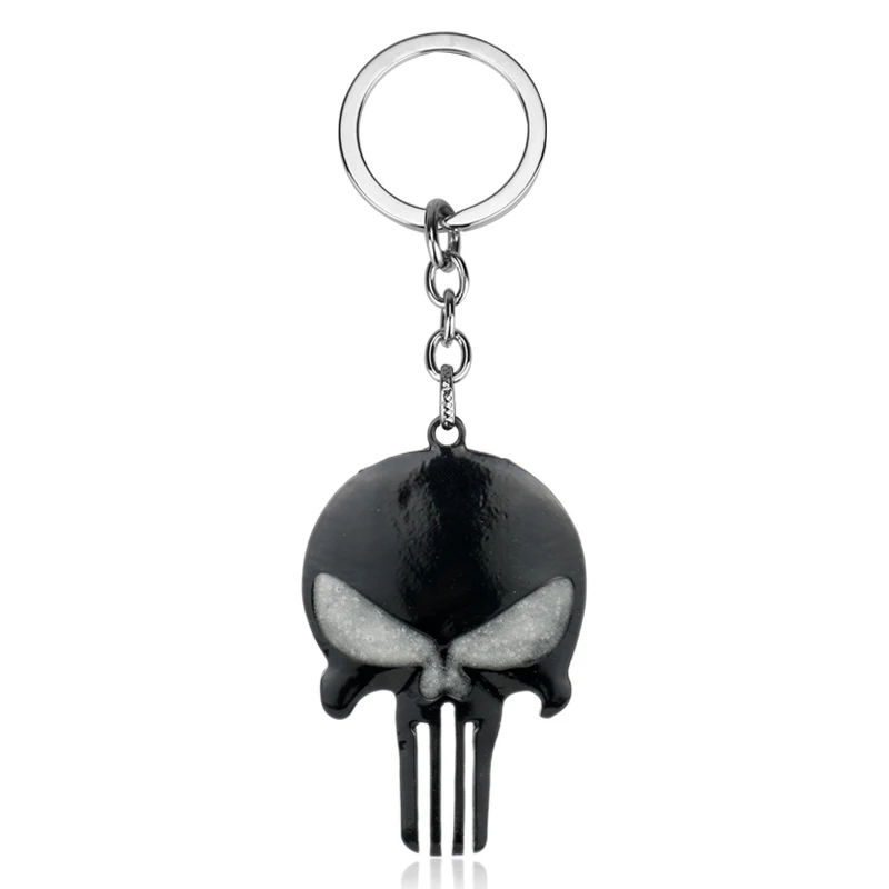 New Arrival super hero Punisher Movie Jewelry Keychains Fashion Car Key Holder Keyrings Women Men Key chain GLOW in the DARK
New Arrival super hero Punisher Movie Jewelry Keychains Fashion Car Key Holder Keyrings Women Men Key chain GLOW in the DARK