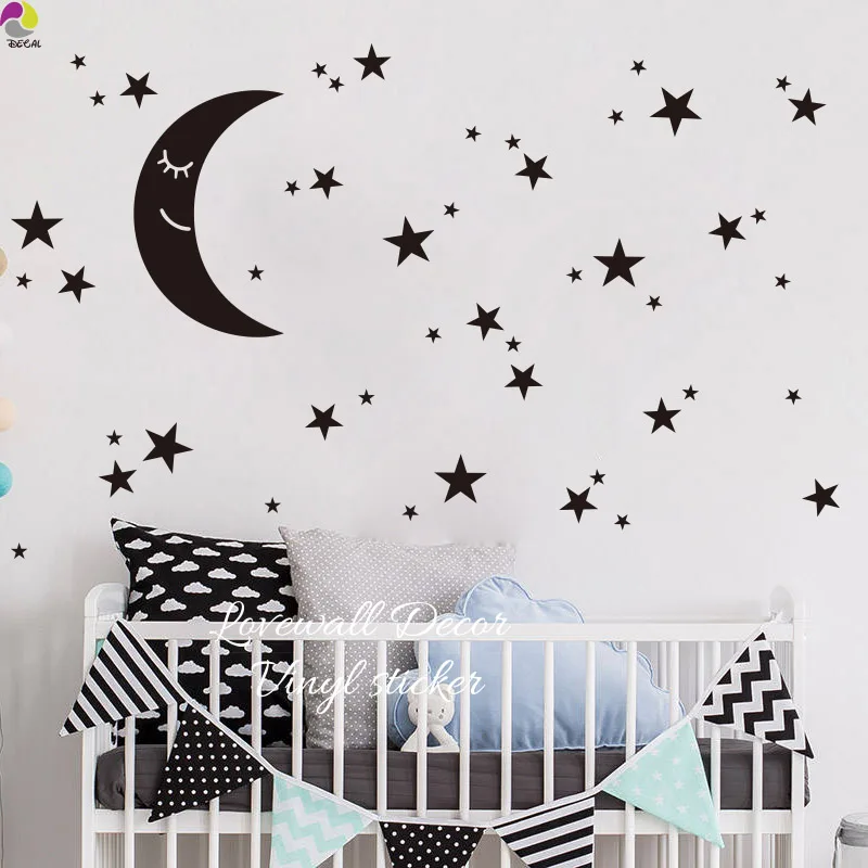 Cartoon Moon Star Wall Sticker Kids Room Baby Nursery Cute Spaces Moon Stars Wall Decal Baby Nursery Girls Room Vinyl Decor
Cartoon Moon Star Wall Sticker Kids Room Baby Nursery Cute Spaces Moon Stars Wall Decal Baby Nursery Girls Room Vinyl Decor
