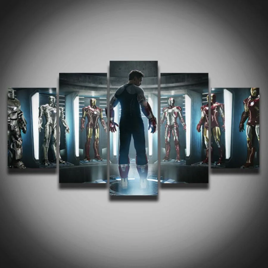 Movie Posters Iron Man Picture Painting On Canvas 5 Panels For Children's Room Wall Decor Home Decoration Canvas Art
Movie Posters Iron Man Picture Painting On Canvas 5 Panels For Children's Room Wall Decor Home Decoration Canvas Art