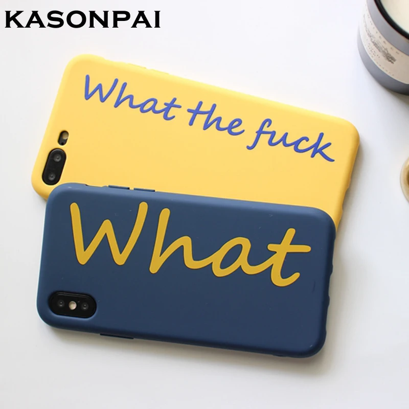KASONAPI Funny Letters Ultra Thin Soft Cover Case For iphone 7 Phone Case For iphone X 6 6S 7 8 Plus Candy Color TPU Skin Cases
KASONAPI Funny Letters Ultra Thin Soft Cover Case For iphone 7 Phone Case For iphone X 6 6S 7 8 Plus Candy Color TPU Skin Cases