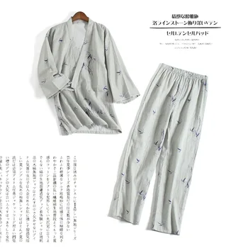Men Women Couples Pajamas Set Pure Cotton Kimono Pajamas Spring Autumn Double Gauze Lovely Japanese Kimono Homewear Mens Pajama
Men Women Couples Pajamas Set Pure Cotton Kimono Pajamas Spring Autumn Double Gauze Lovely Japanese Kimono Homewear Mens Pajama