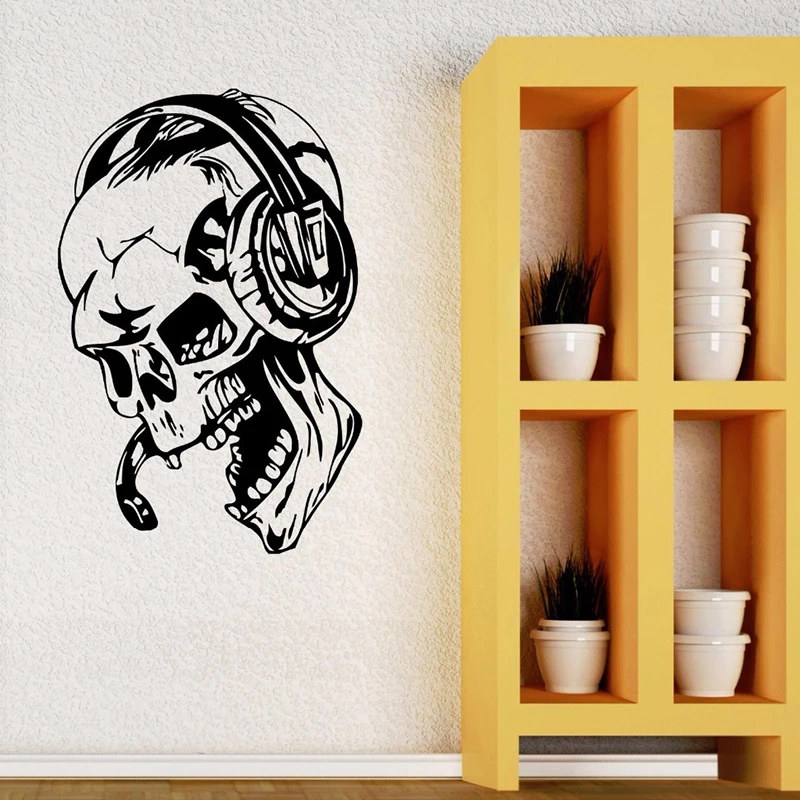 Gamer Wall Stickers Skull Music Headphones Wall Decal Video Game Style Home Decor Boys Room Decoration Removable Gamer B142
Gamer Wall Stickers Skull Music Headphones Wall Decal Video Game Style Home Decor Boys Room Decoration Removable Gamer B142