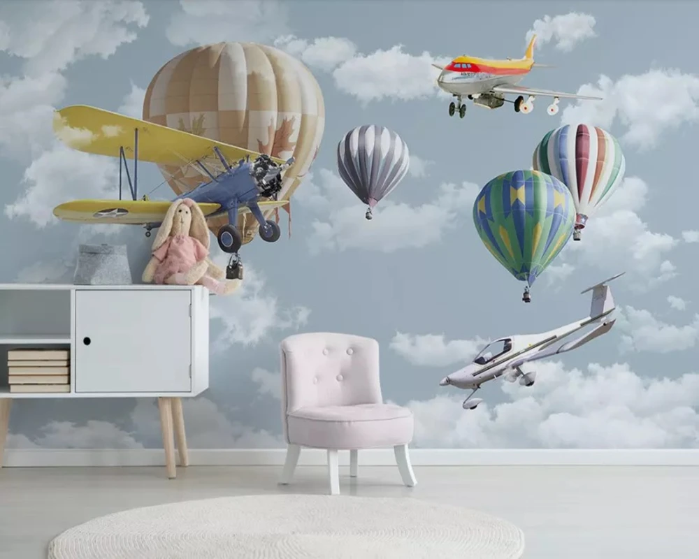 Papel de parede Nordic hand drawn cartoon airplane balloon childern wallpaper mural,living room tv wall wall papers home deocr
Papel de parede Nordic hand drawn cartoon airplane balloon childern wallpaper mural,living room tv wall wall papers home deocr