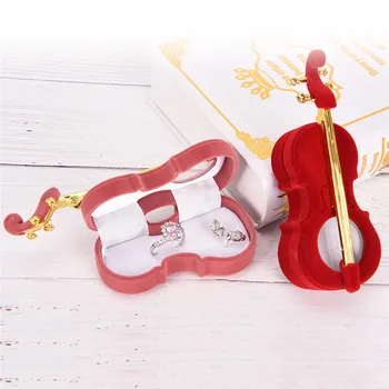 Lovely Violin Shape Velvet Ring Box Earring Necklace Pendant Locket Jewelry Gift Case For Women Jewelry Storage Box Case
Lovely Violin Shape Velvet Ring Box Earring Necklace Pendant Locket Jewelry Gift Case For Women Jewelry Storage Box Case