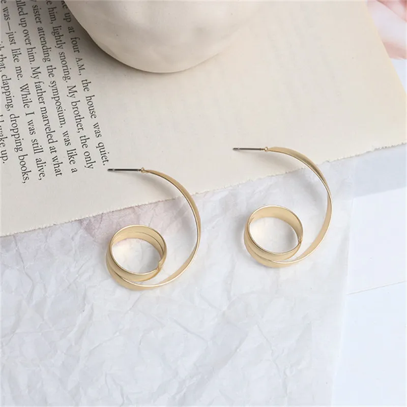 Europe America Vintage Geometric Irregular Twinning Spiral Simple Hoop Earrings Fashion Jewelry-LAF
Europe America Vintage Geometric Irregular Twinning Spiral Simple Hoop Earrings Fashion Jewelry-LAF