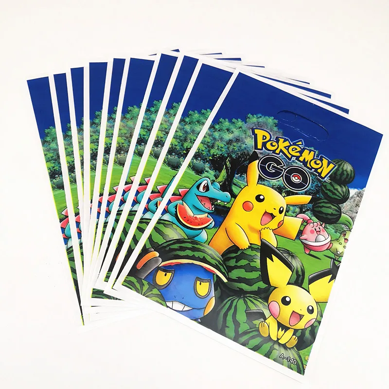 10pcs 16.5*25cm Pokemon Go Plastic Gift Bags Pikachu Cartoon Theme Loot Bag For Kids Boy Girl Birthday Party Decoration
10pcs 16.5*25cm Pokemon Go Plastic Gift Bags Pikachu Cartoon Theme Loot Bag For Kids Boy Girl Birthday Party Decoration