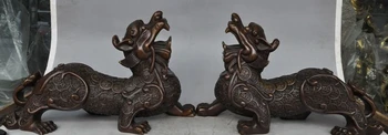 chinese bronze evil money coin brave troops pixiu wing beast Unicorn statue pair
chinese bronze evil money coin brave troops pixiu wing beast Unicorn statue pair