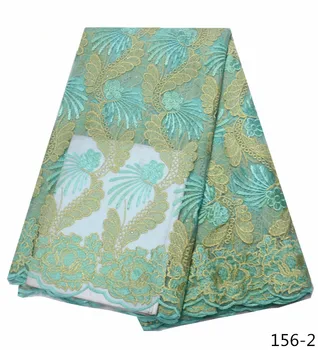African Lace Fabric Green Color French Laces Fabric With Nice Flower Embroidered Nigerian Lace Fabrics For Wedding Dresses 156
African Lace Fabric Green Color French Laces Fabric With Nice Flower Embroidered Nigerian Lace Fabrics For Wedding Dresses 156