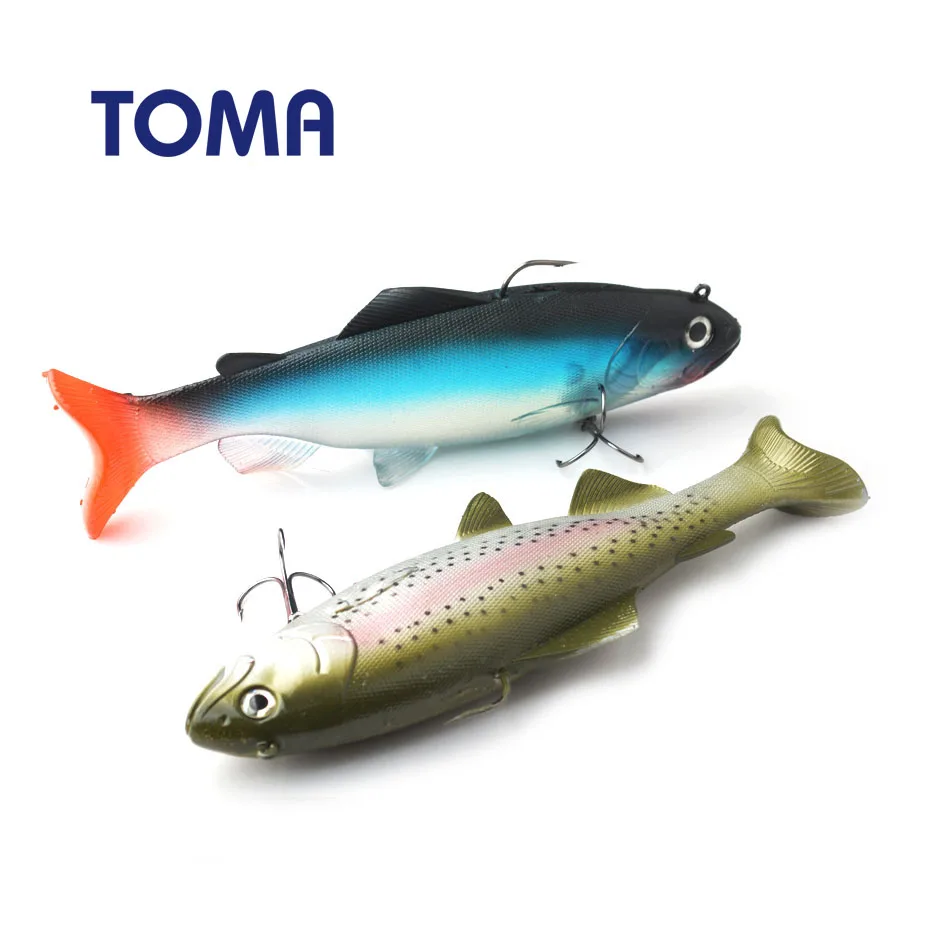 TOMA 1pcs Wobblers Lifelike Fishing Lure Lead Head Soft Bait 20cm 130g Big Fish Swimbait Isca Artificial Lures Fishing Tackle
TOMA 1pcs Wobblers Lifelike Fishing Lure Lead Head Soft Bait 20cm 130g Big Fish Swimbait Isca Artificial Lures Fishing Tackle