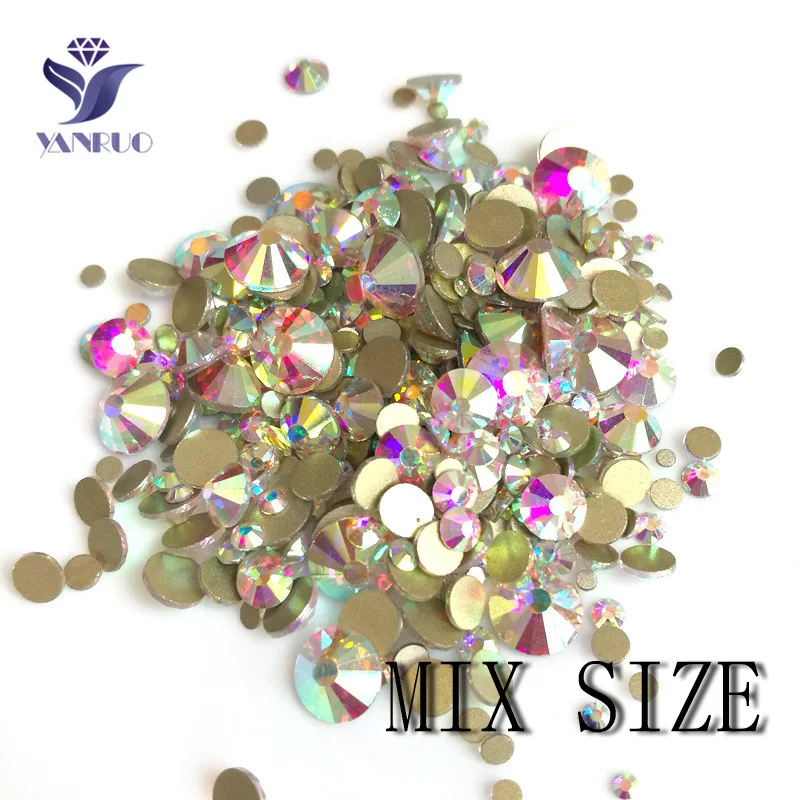 YanRuo Mix AB Clear Shiny Nail Design Crystal Non Hotfix Flatback Rhinestones DIY Making Glass Beauty Accessories Decorations
YanRuo Mix AB Clear Shiny Nail Design Crystal Non Hotfix Flatback Rhinestones DIY Making Glass Beauty Accessories Decorations