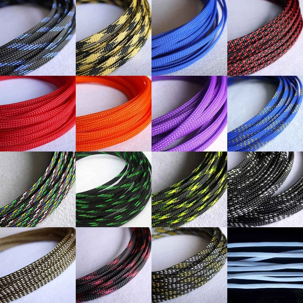 6mm Tight Braided PET Expandable Insulated High Density Cable Sleeve Line Protect Cover Wire Wrap Gland Sheath Multiple Color
6mm Tight Braided PET Expandable Insulated High Density Cable Sleeve Line Protect Cover Wire Wrap Gland Sheath Multiple Color