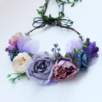 Women Rose flower Wreath Hairband wedding bridal headdress Flower Hair Accessories wedding Flower Crown garlands Girl's headband
Women Rose flower Wreath Hairband wedding bridal headdress Flower Hair Accessories wedding Flower Crown garlands Girl's headband