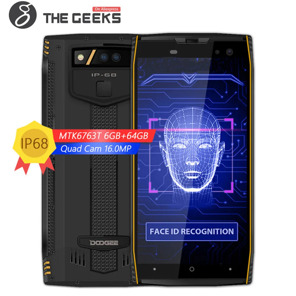 DOOGEE S50 6 ГБ Оперативная память 64 Гб Встроенная Helio P23 MTK 2 3 ГГц Octa Core 5 7 "ips Экран IP68