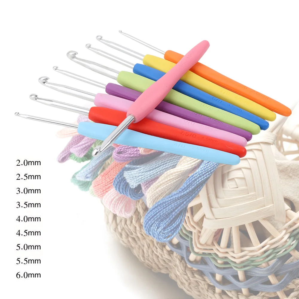 9pcs Multicolor Handle Knitting Needles Mixed Metal Crochet Hook Kit Loom Tools DIY Crafts
9pcs Multicolor Handle Knitting Needles Mixed Metal Crochet Hook Kit Loom Tools DIY Crafts
