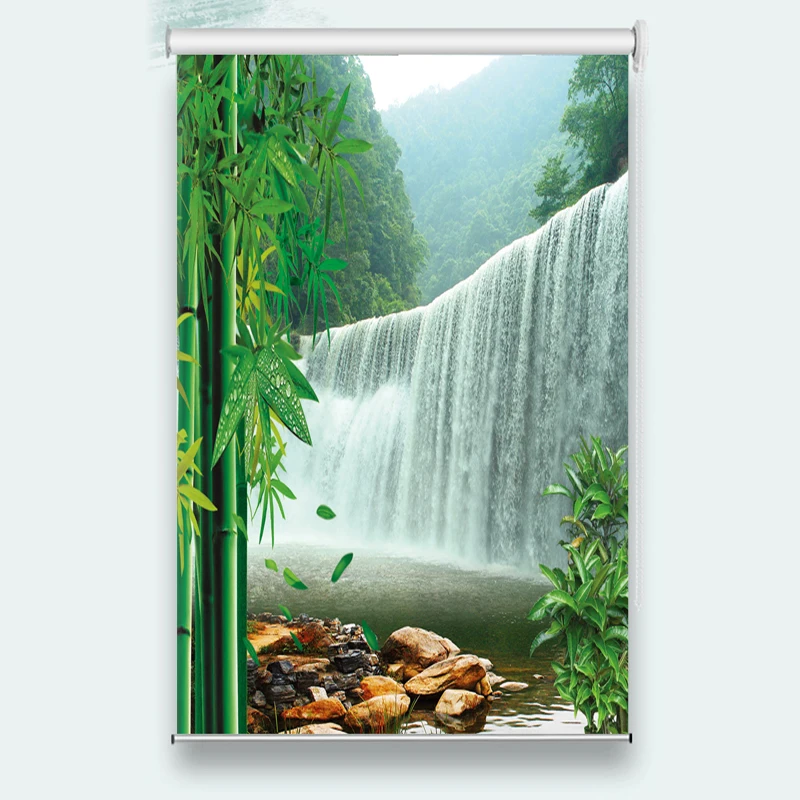 3D Volume Curtains Custom Made Shade Volume Curtains Bamboo Falls Bed Room Living Room Office Hotel Roll Curtains 
3D Volume Curtains Custom Made Shade Volume Curtains Bamboo Falls Bed Room Living Room Office Hotel Roll Curtains
