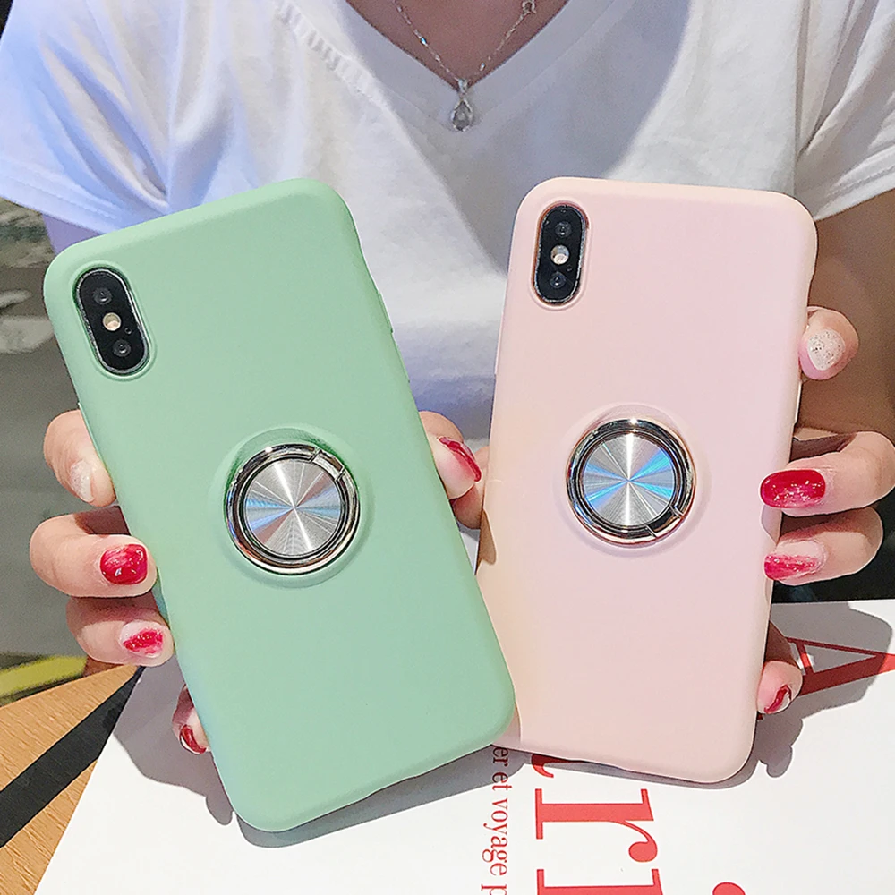 Liquid Silicone Ring Phone Case For iPhone X XS Max 7 8 Plus XR Case Ultra-thin Stand Soft Phone Case For iPhone 6 6S Plus Case
Liquid Silicone Ring Phone Case For iPhone X XS Max 7 8 Plus XR Case Ultra-thin Stand Soft Phone Case For iPhone 6 6S Plus Case
