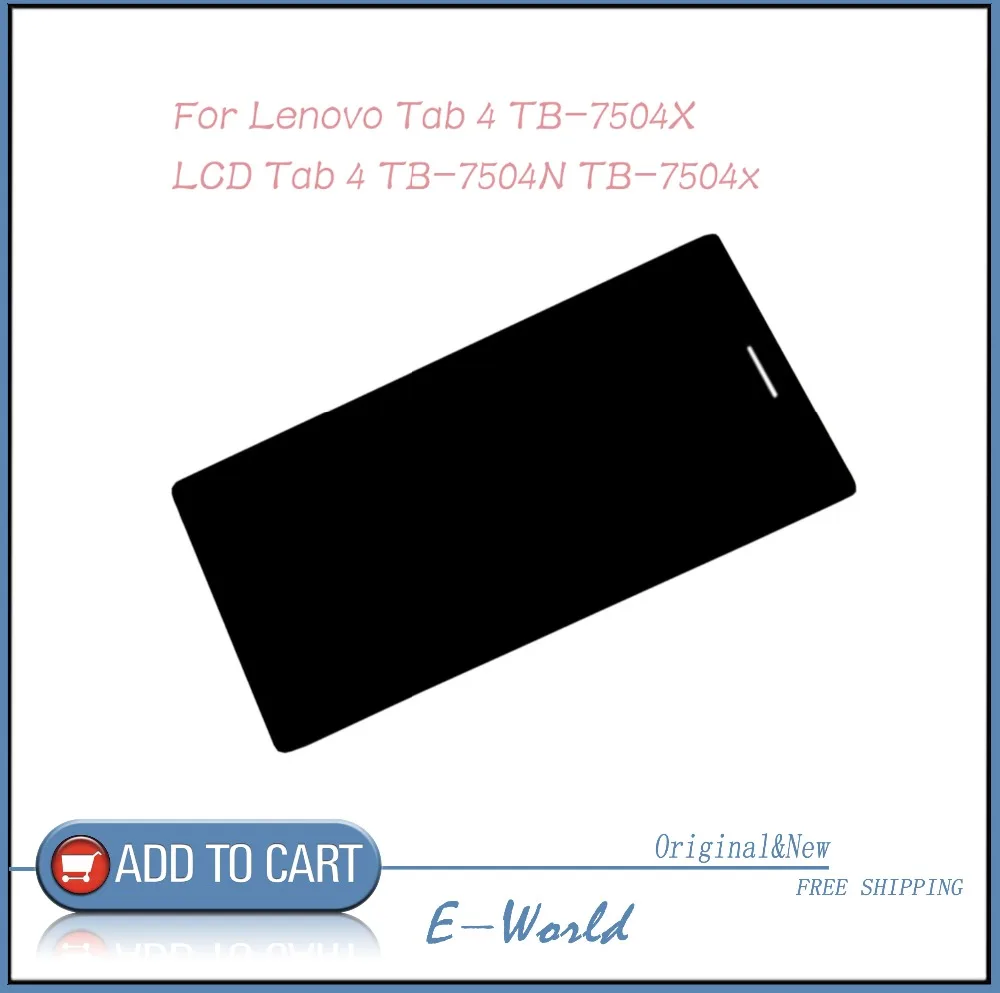 Оригинальный ЖК-экран с тачскрином для Lenovo Tab 4 ТБ-7504X планшетного ПК процессором