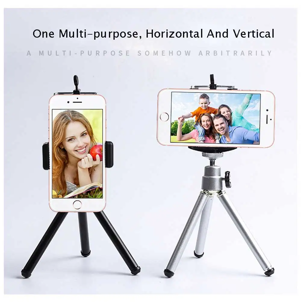 Rovtop Metal Mini Tripod With Phone Holder Remote For Iphone Xiaomi Samsung Android Retractable Tripod Tripod For Digital Camera