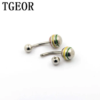 Hot wholesale 1.6*10*5/8 mm 20pcs with 3 circle color lines navel ring Stainless Steel belly button ring free shipping
Hot wholesale 1.6*10*5/8 mm 20pcs with 3 circle color lines navel ring Stainless Steel belly button ring free shipping