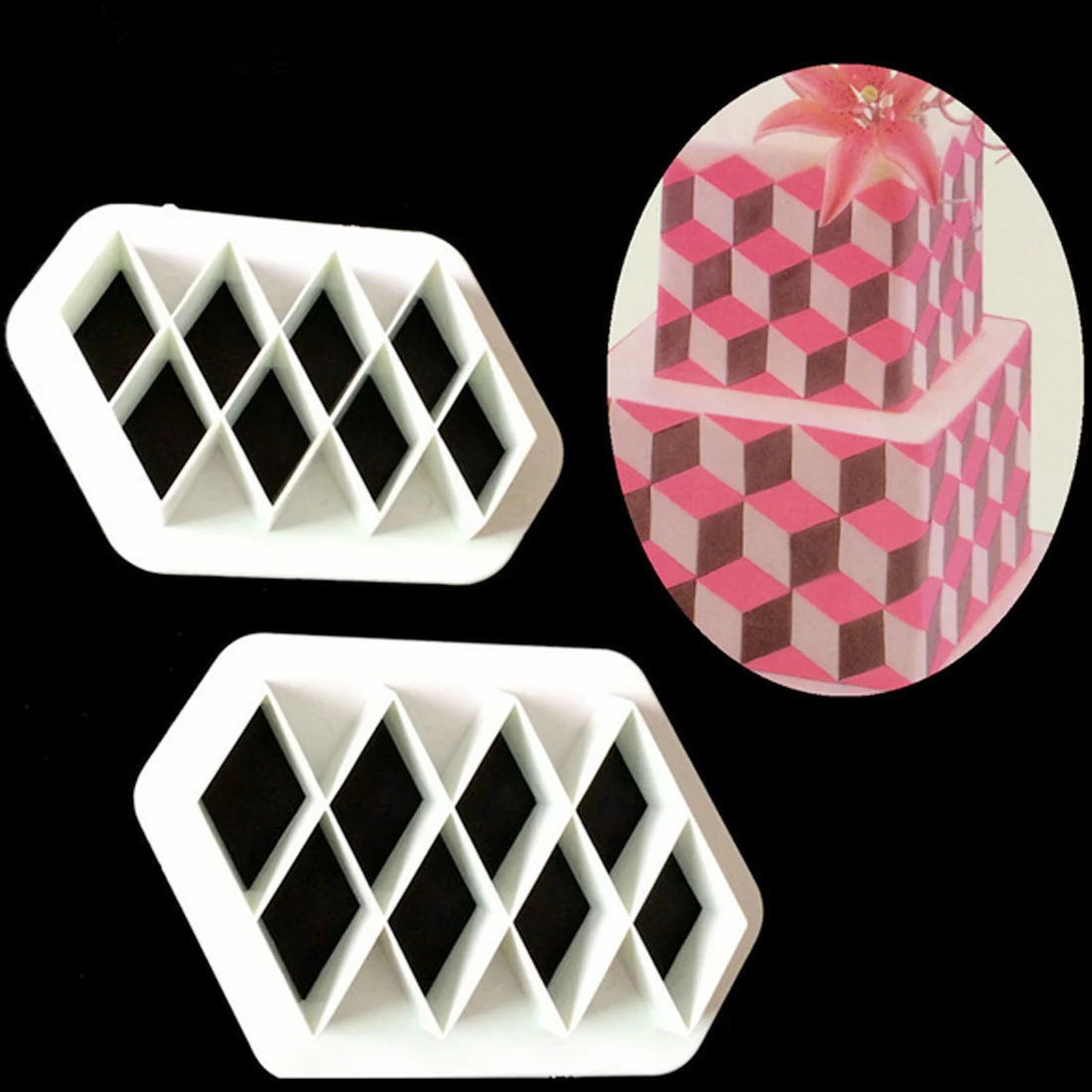 Newest Sugarcraft 2 Pc Plastic Fondant Cutter Cake Mold Fondant Mold Fondant Cake Decorating Tools Sugarcraft Bakeware
Newest Sugarcraft 2 Pc Plastic Fondant Cutter Cake Mold Fondant Mold Fondant Cake Decorating Tools Sugarcraft Bakeware