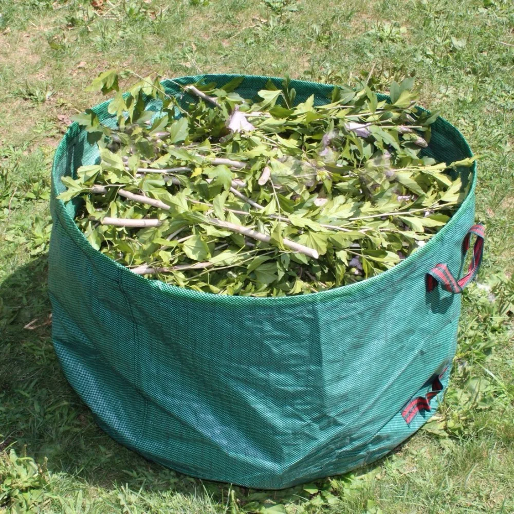 63 Gallons Gardening Tool Bag Reusable PE Woven Gardening Waste Bags Lawn Pool Yard Lawn Garden Leaf Waste Bag Collector 
63 Gallons Gardening Tool Bag Reusable PE Woven Gardening Waste Bags Lawn Pool Yard Lawn Garden Leaf Waste Bag Collector