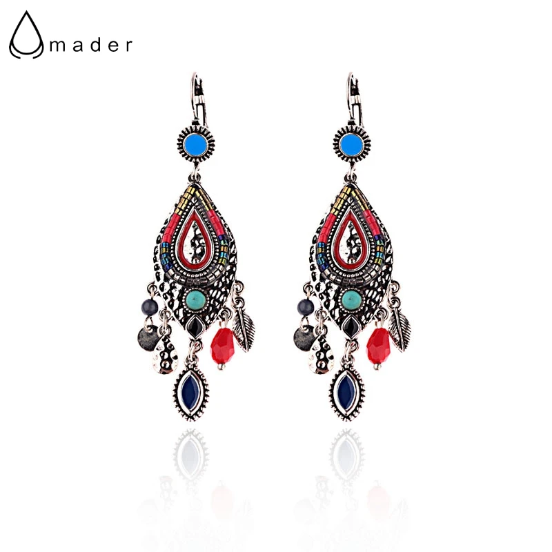 Amader 2018 Ethnic Blue&Red Beads Tassel Clip Earrings For Women Bohemian Tribe Silver Alloy Pendientes Mujer HQE901
Amader 2018 Ethnic Blue&Red Beads Tassel Clip Earrings For Women Bohemian Tribe Silver Alloy Pendientes Mujer HQE901