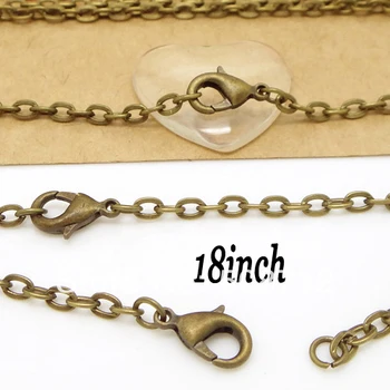 Free shipping 50pcs 2x3mm Bronze Tone Metal Rolo jewelry chain necklace with lobster clasp for Pendant 18"L
Free shipping 50pcs 2x3mm Bronze Tone Metal Rolo jewelry chain necklace with lobster clasp for Pendant 18"L