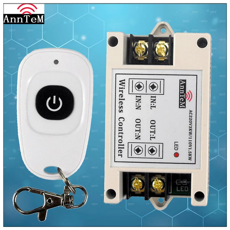 Anntem RF 433mhz Transmitter Mini Remote Control Switch AC 220V High Power Relay Receiver For Led Pump Motor Learning Smart Home
Anntem RF 433mhz Transmitter Mini Remote Control Switch AC 220V High Power Relay Receiver For Led Pump Motor Learning Smart Home
