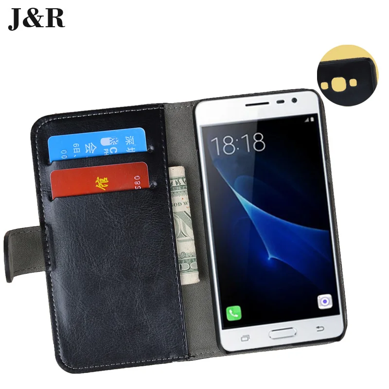 J&R Brand PU Leather Case For Samsung Galaxy J3 Pro J3110 J3119 SM-J3119 Wallet Cover Flip Mobile Phone Bags |