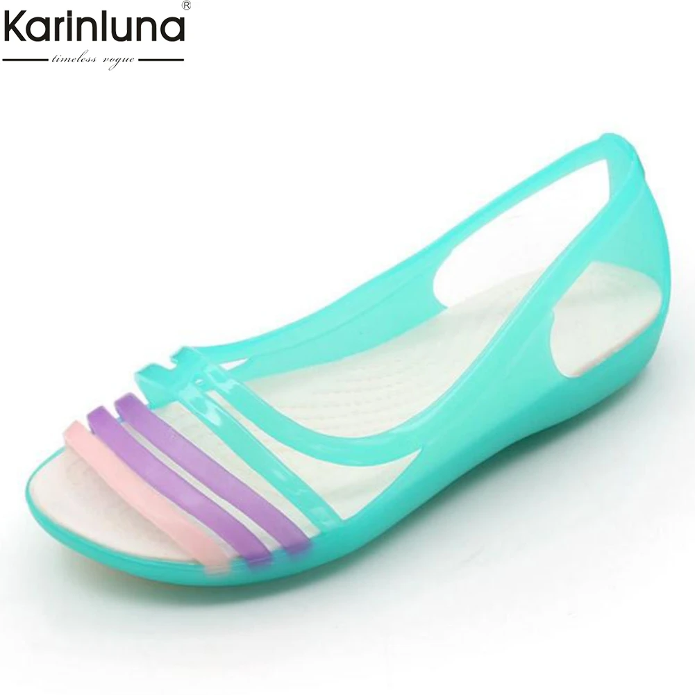 Karinluna factory wholeslae dropship summer beach Women shoes Sandals PVC Comfortable slip on flat Shoes woman Jelly shoes
Karinluna factory wholeslae dropship summer beach Women shoes Sandals PVC Comfortable slip on flat Shoes woman Jelly shoes