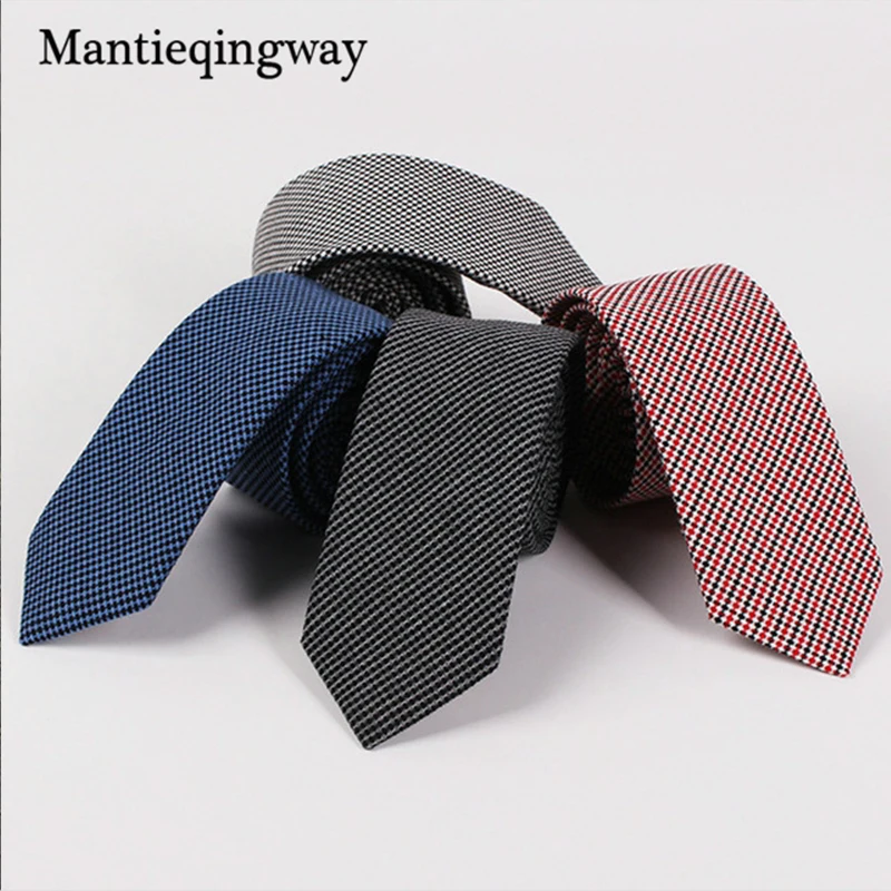 Мужской костюм Mantieqingway тонкий галстук для худой шеи 6 5 см Модный классический