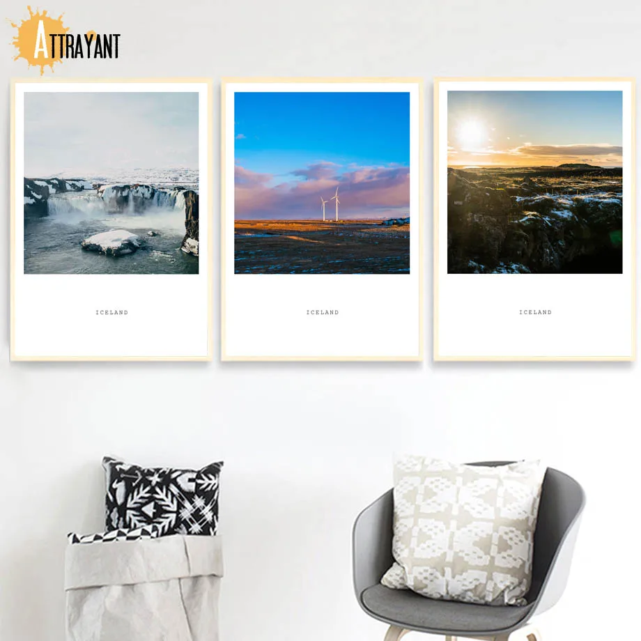 IceLand City Mountain Grassland Waterfall Wall Art Print Canvas Painting Nordic Posters And Prints Wall Pictures For Living Room
IceLand City Mountain Grassland Waterfall Wall Art Print Canvas Painting Nordic Posters And Prints Wall Pictures For Living Room