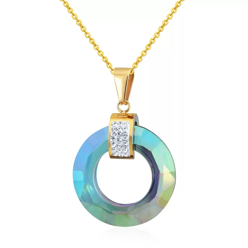 2019 New Top Quality 4 Colors Shiny Multi Faceted Glass Pendant Stainless Steel Circle Woman Necklace Pendant Jewelry Gift
2019 New Top Quality 4 Colors Shiny Multi Faceted Glass Pendant Stainless Steel Circle Woman Necklace Pendant Jewelry Gift