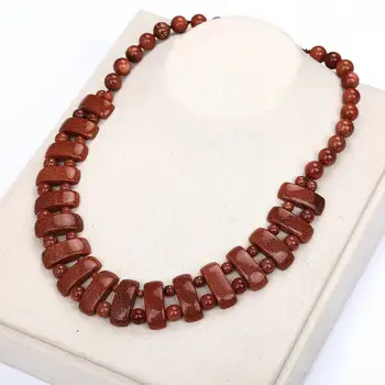 3A Natural Stone Crystal Goldstone Women Beads Handmade Jewelry Necklace Pendant Chain Women Jewelry Decoration On The Neck Gift
3A Natural Stone Crystal Goldstone Women Beads Handmade Jewelry Necklace Pendant Chain Women Jewelry Decoration On The Neck Gift