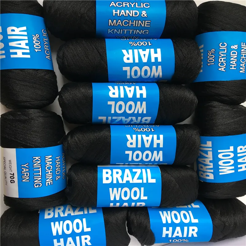 Free shipping Wholesale New Brazilian Wool Hair African hair yarn for braiding 10balls/ lot 70g/ball
Free shipping Wholesale New Brazilian Wool Hair African hair yarn for braiding 10balls/ lot 70g/ball
