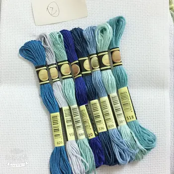 oneroom 8pcs/lot Similar Color Threads Cross Stitch Floss 6 Shares Embroidery Thread Sewing Skeins Craft For Handmade-9
oneroom 8pcs/lot Similar Color Threads Cross Stitch Floss 6 Shares Embroidery Thread Sewing Skeins Craft For Handmade-9