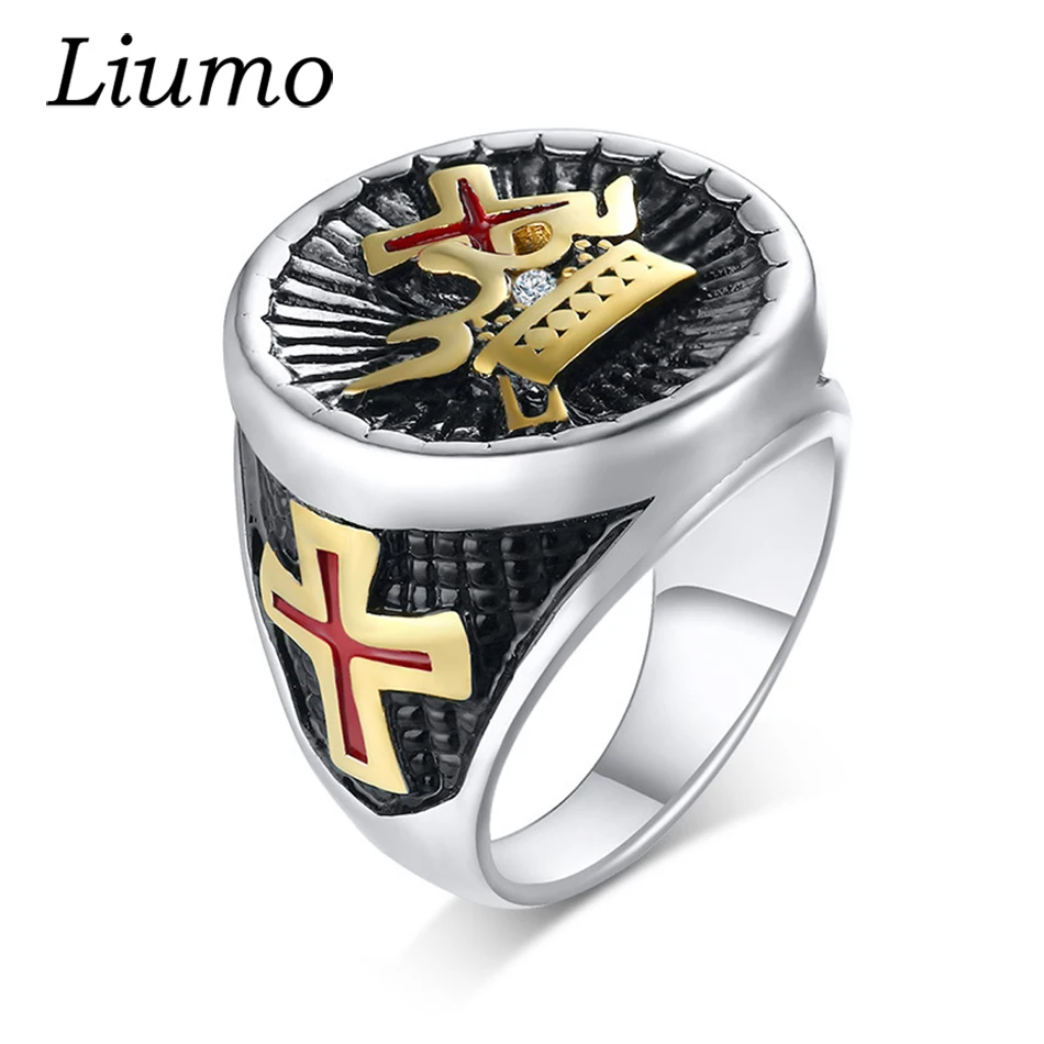 Liumo Fashion Gold Color Red Cross with Crystal Crown 316L Stainless Steel Men Biker Rings Lr975
Liumo Fashion Gold Color Red Cross with Crystal Crown 316L Stainless Steel Men Biker Rings Lr975