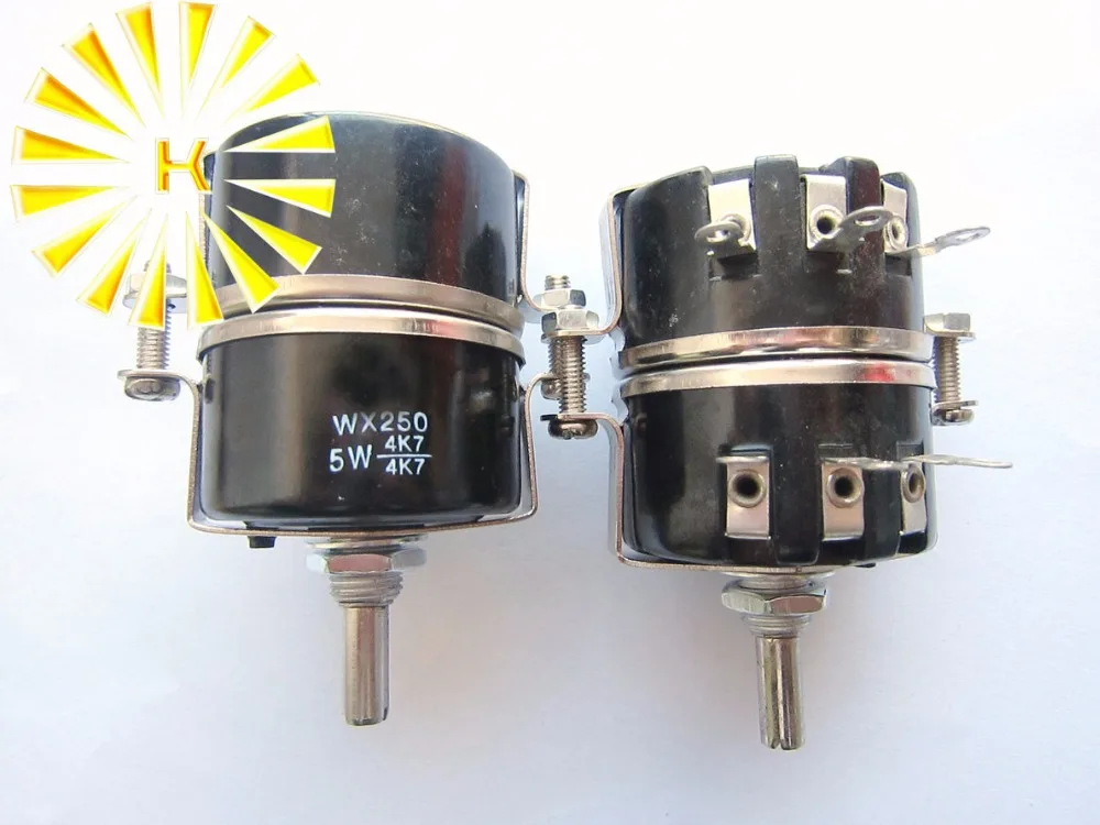 WX250 100R 220R 330R 470R 680R 1K 1.5K 2.2K 3.3K 4.7K 5.6K 6.8K 10K 15K 22K 33K 47K 5W Duplex Wirewound Potentiometer Pot x10PCS
WX250 100R 220R 330R 470R 680R 1K 1.5K 2.2K 3.3K 4.7K 5.6K 6.8K 10K 15K 22K 33K 47K 5W Duplex Wirewound Potentiometer Pot x10PCS