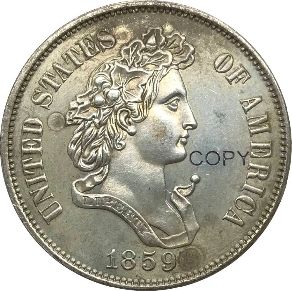 1859 United States Half Dollar Liberty Head Cupronickel Plated Silver Collectibles Copy Coin
1859 United States Half Dollar Liberty Head Cupronickel Plated Silver Collectibles Copy Coin