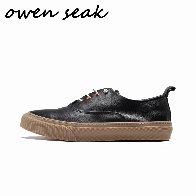 Owen Seak Men Casual Loafers Shoes Luxury Men Sneakers Trainers Genuine Leather Adult Spring Lace Up Flats Black White Shoes
Owen Seak Men Casual Loafers Shoes Luxury Men Sneakers Trainers Genuine Leather Adult Spring Lace Up Flats Black White Shoes