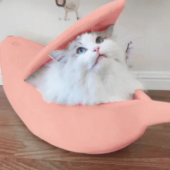 Top Quality Small Pet Bed Banana Shape Fluffy Warm Soft Plush Breathable Bed Banana Cat Bed Cat's home Cat sleeping bed
Top Quality Small Pet Bed Banana Shape Fluffy Warm Soft Plush Breathable Bed Banana Cat Bed Cat's home Cat sleeping bed