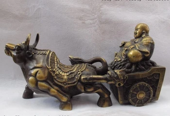 Copper Bronze Lucky wealth Cattle Wild ox Pull Maitreya Rohan Treasure bowl
Copper Bronze Lucky wealth Cattle Wild ox Pull Maitreya Rohan Treasure bowl