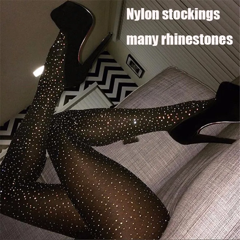 Women Tights With Crystals Bling Women Stocking Rhinestones Nylon Sheer Pantyhose Party Hosiery Sexy Shiny Medias De Mujer SW137
Women Tights With Crystals Bling Women Stocking Rhinestones Nylon Sheer Pantyhose Party Hosiery Sexy Shiny Medias De Mujer SW137