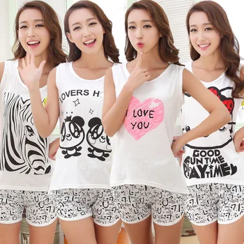 propcm Shirt Summer Women Pyjamas Clothing Famaily